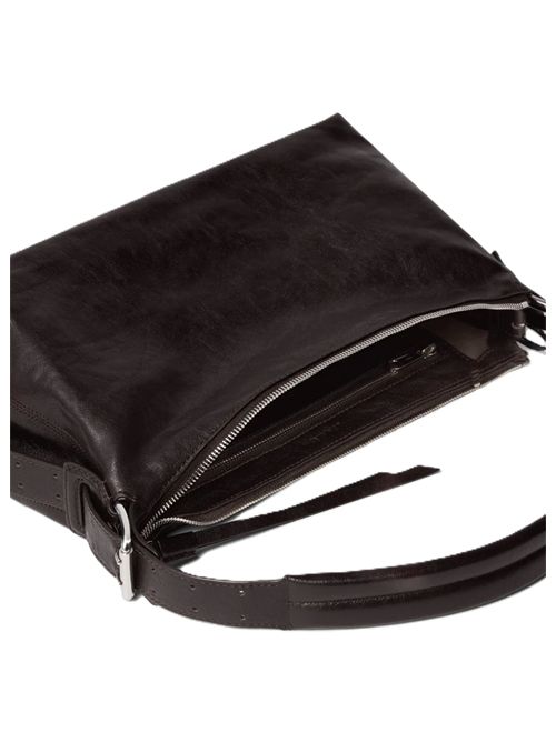 BELTED BAGUETTE BAG IN LEATHERPaper Lux Leather Lemaire | BG0167 LL0108BR490 DARKCHOCOLATE